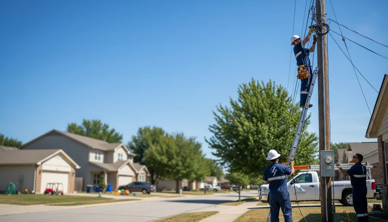 Residential electrician providing installation services in Bridgeport, NE